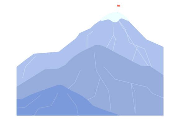 Download Red Flag on Mountain Peak. Strategy Goal - Strategy Collection