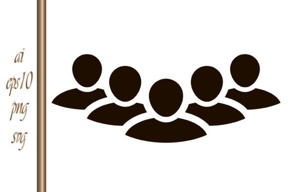 Download Social Icon People Network Stencil Vecto - People Collection