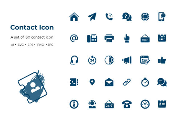 Download Contact Icon for Business - Contact Collection