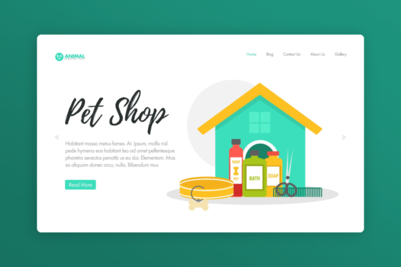 Download Website Illustration-Animal-Pet-Shop - Animal Collection