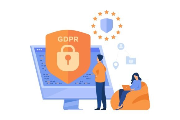 Download Tiny People Protecting Business Data and - People Collection